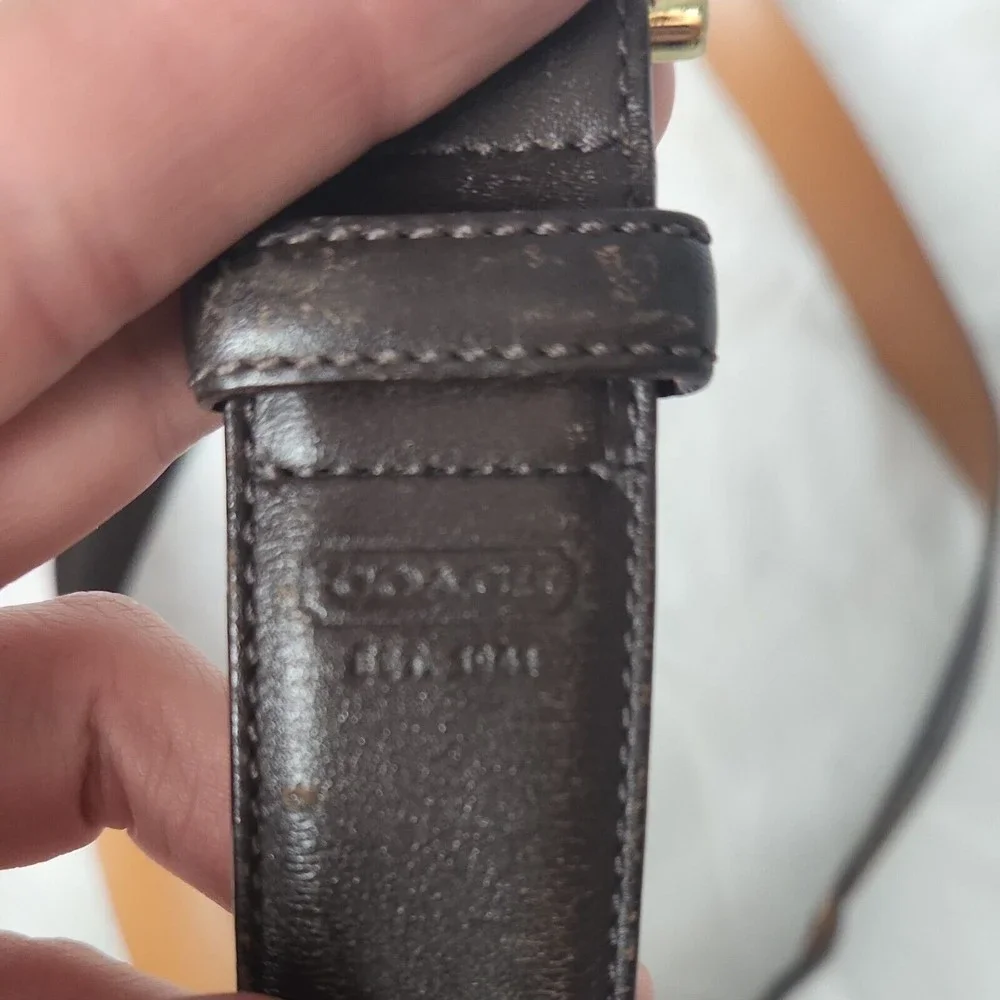 Coach Leather Belt 38